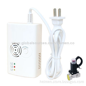 110 or 220V AC Independent CO Alarm with 12V Pulse Output to Drive Electric Valve Shut-off
